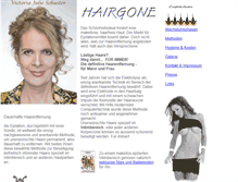 Tablet Screenshot of hairgone.de